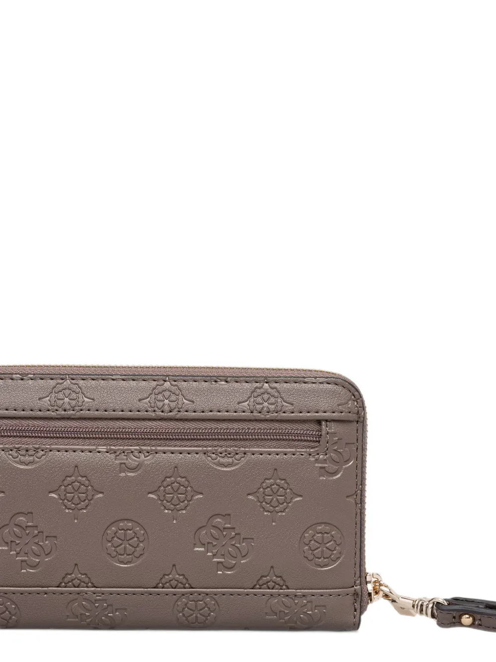 GUESS USA Carmella logo-embossed zip-around wallet Beige