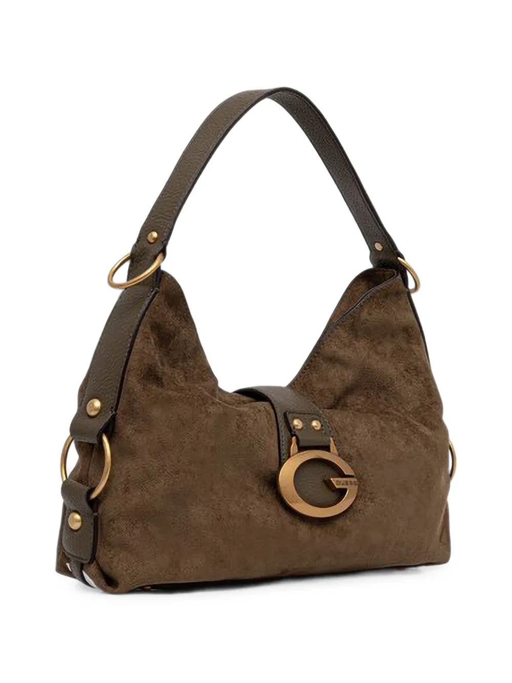 GUESS USA Camden schoudertas met logo-plakkaat Groen