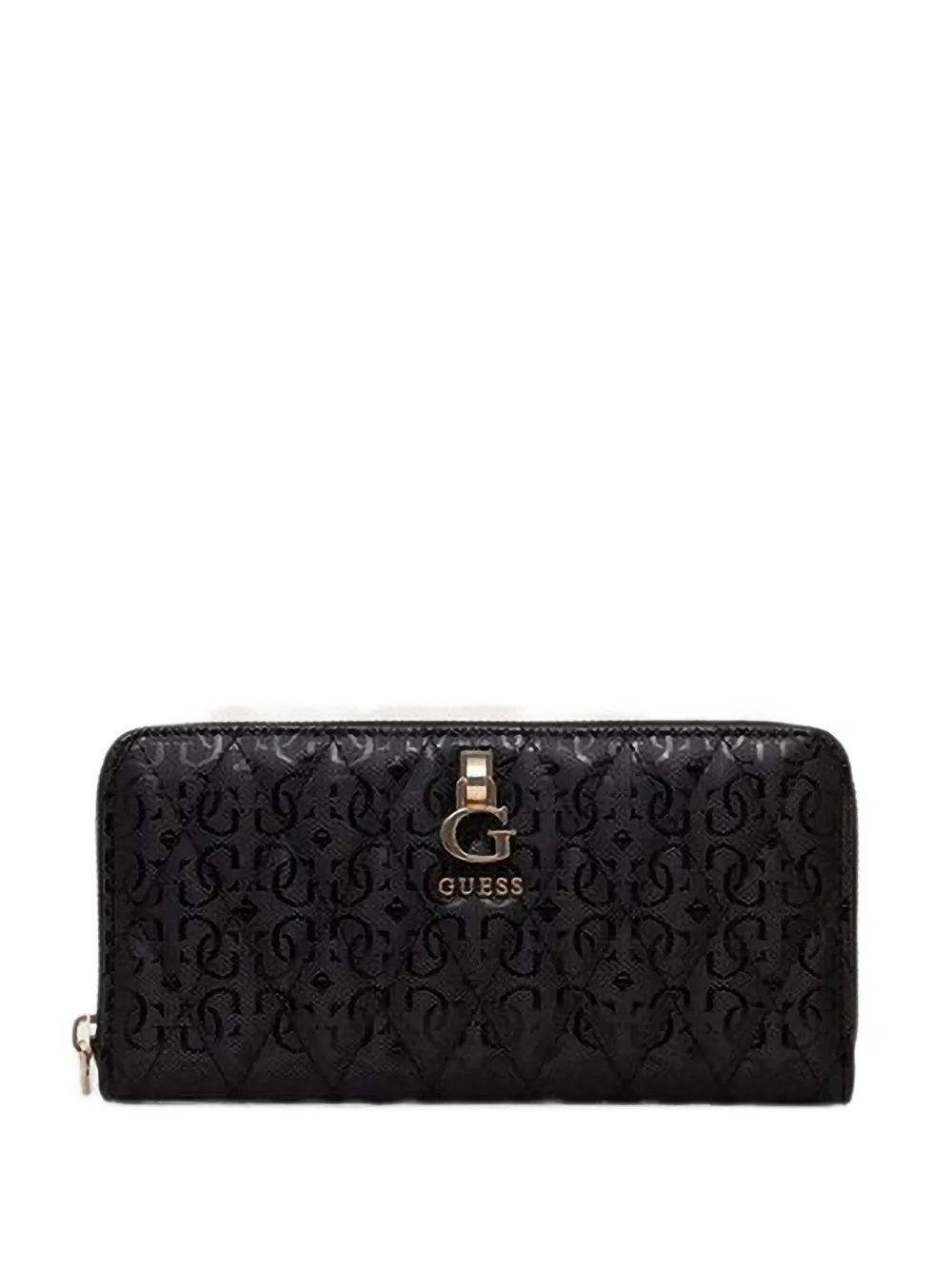 GUESS USA Tamara quilted logo-embossed wallet - Nero