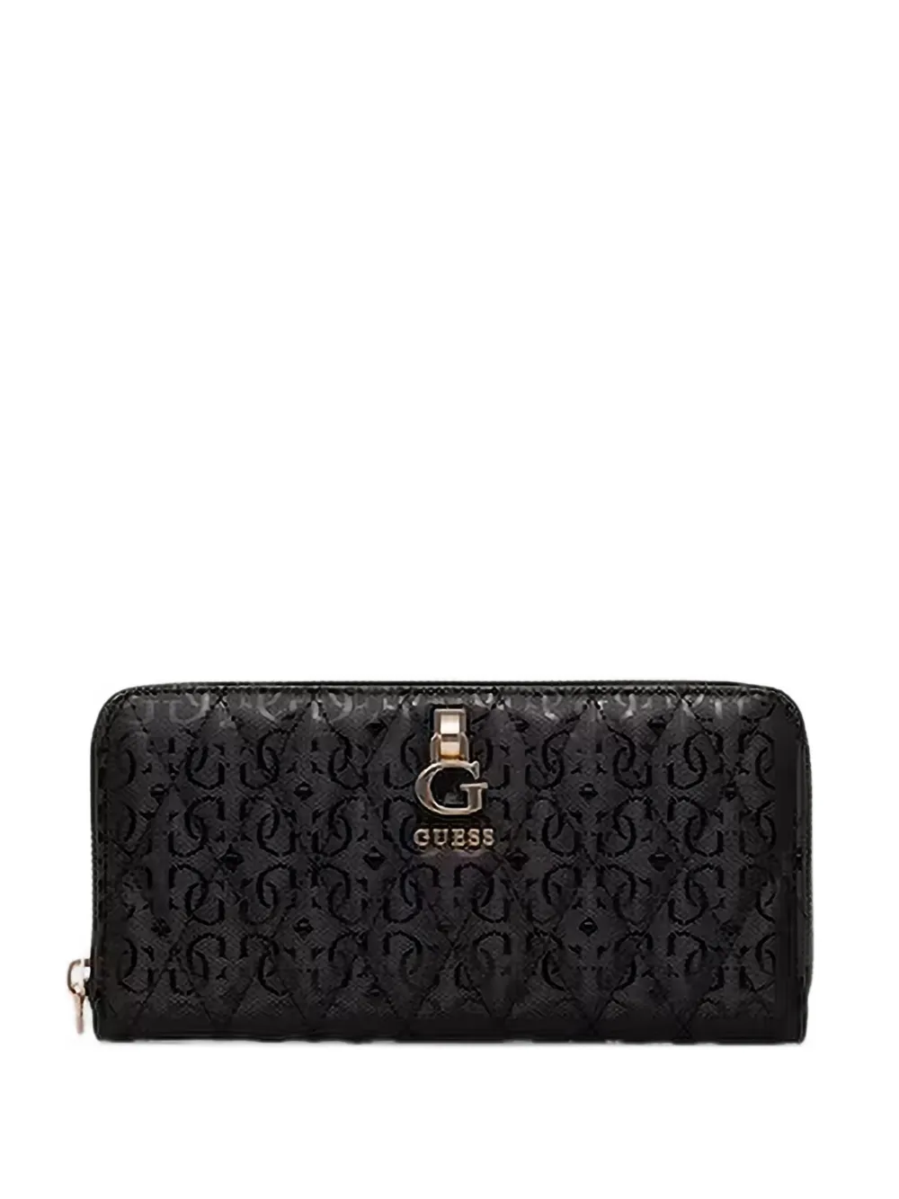 GUESS USA Tamara quilted logo-embossed wallet - Nero