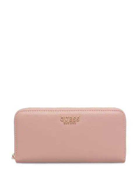 GUESS USA Amorette logo-plaque zip-around wallet