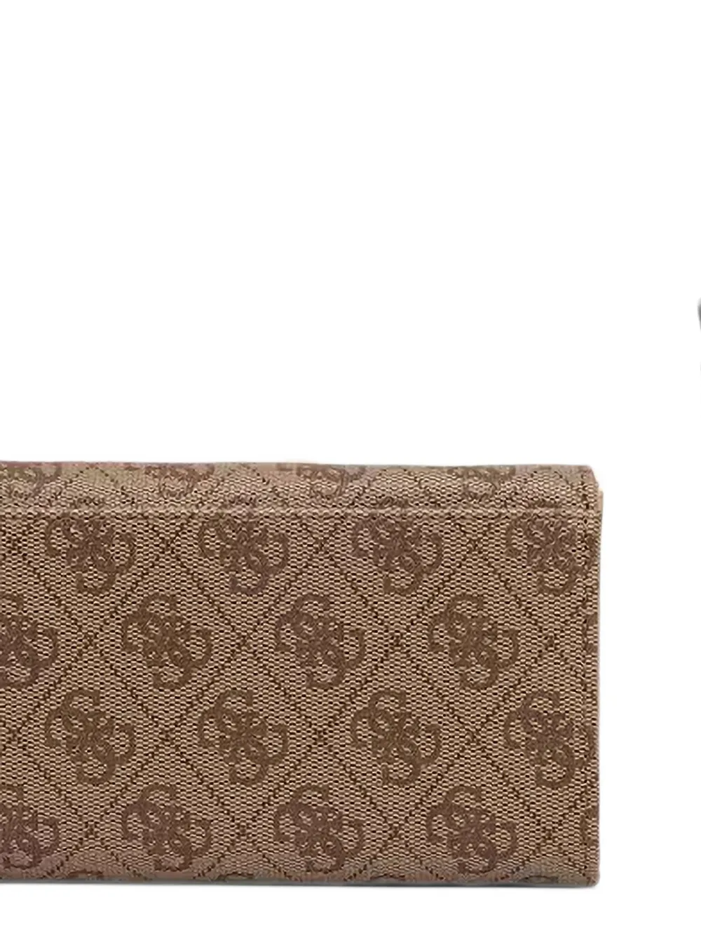 GUESS USA Yvonne portemonnee met monogram-print en logo-plakkaat Bruin