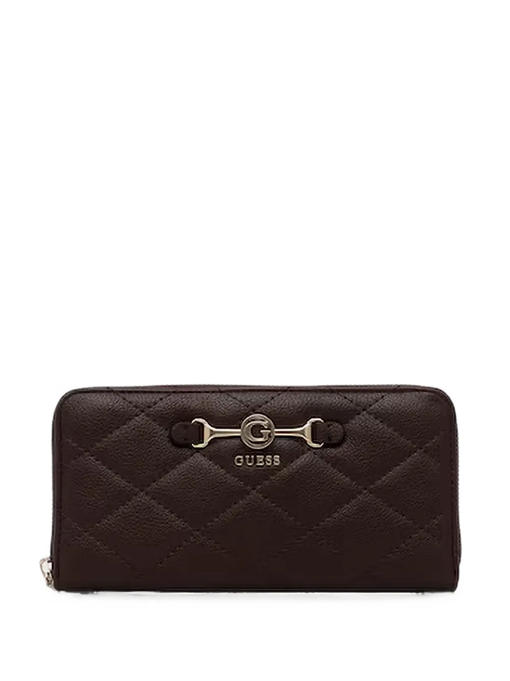GUESS USA Frances quilted-finish wallet - Marrone