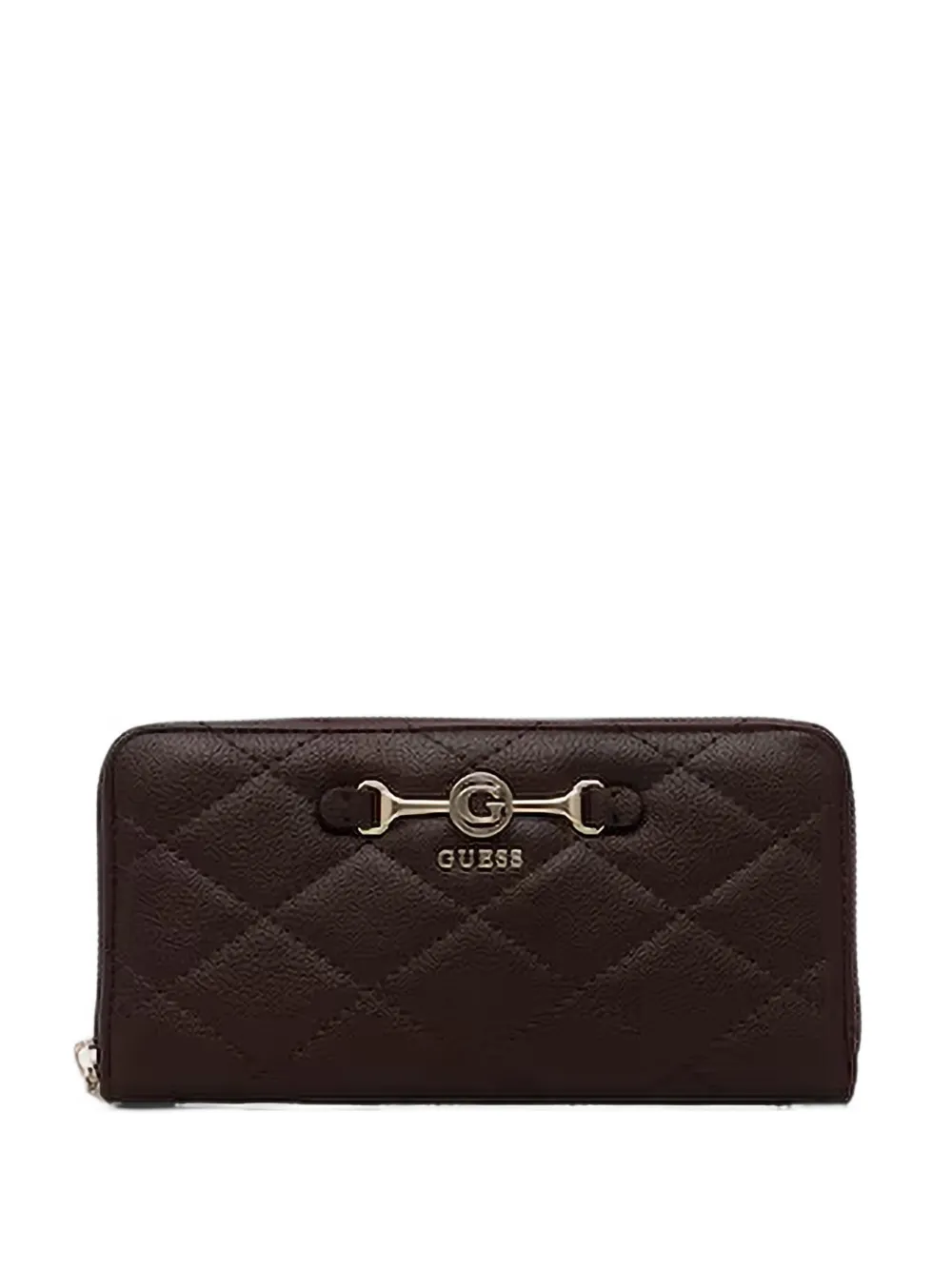 GUESS USA Frances quilted-finish wallet - Marrone