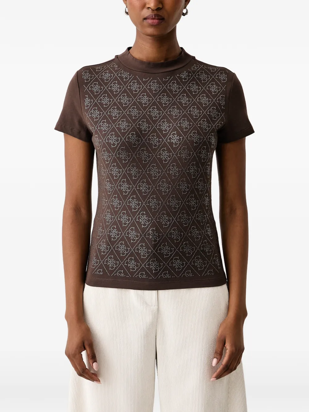 GUESS USA 4G logo T-shirt - Braun