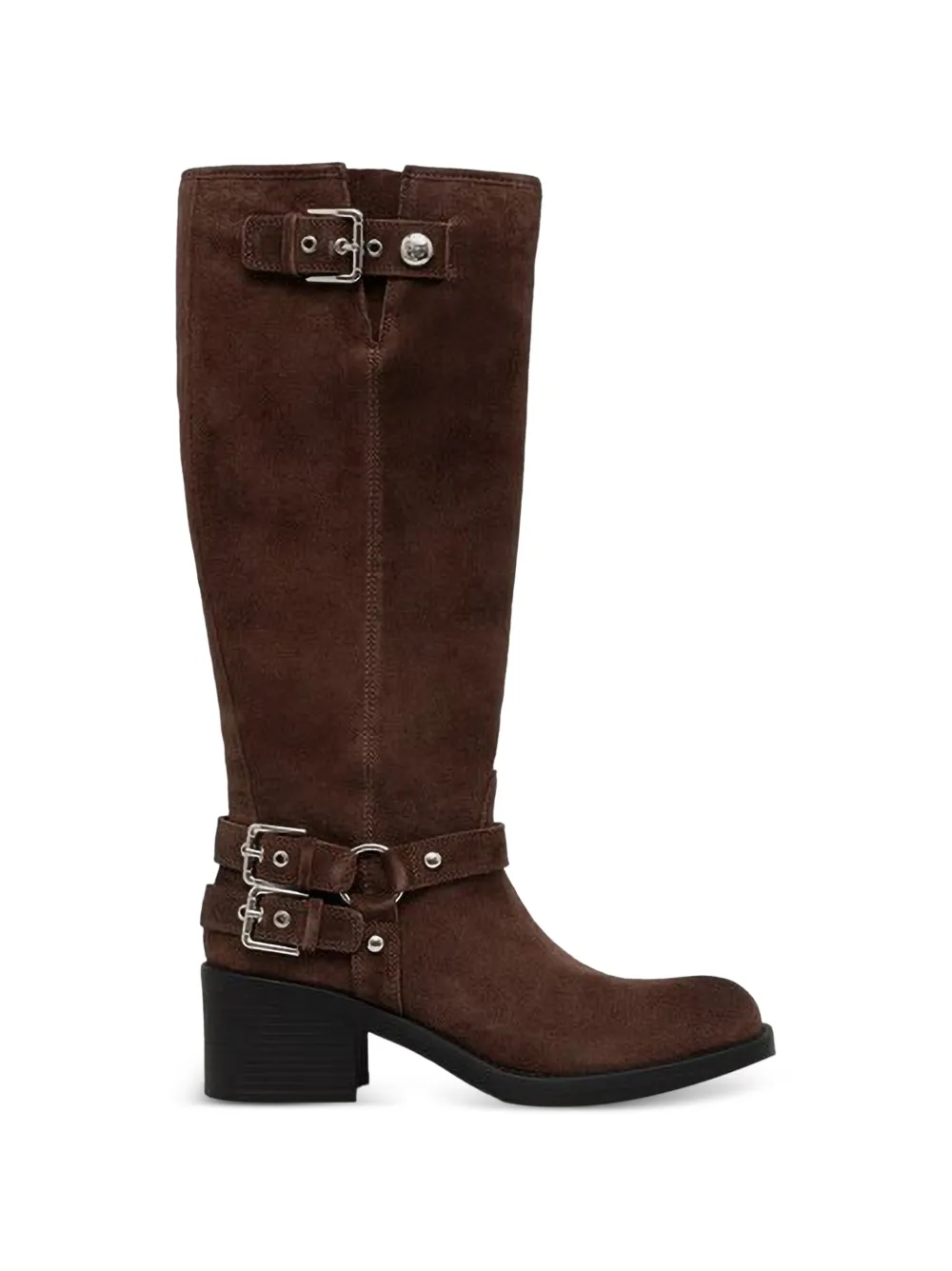 GUESS USA Matley buckle-detail knee-high boots - Braun
