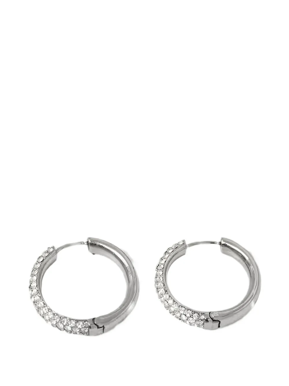 GUESS USA Madison crystal-embellished hoop earrings