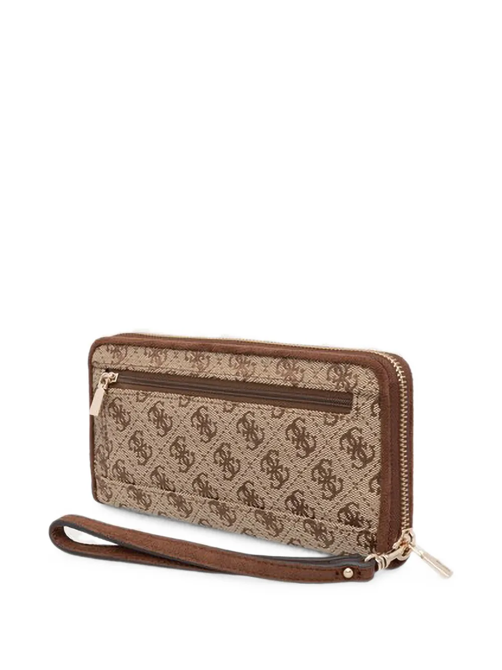 GUESS USA Maxi Samantha portemonnee met monogram-print en logo-plakkaat Beige