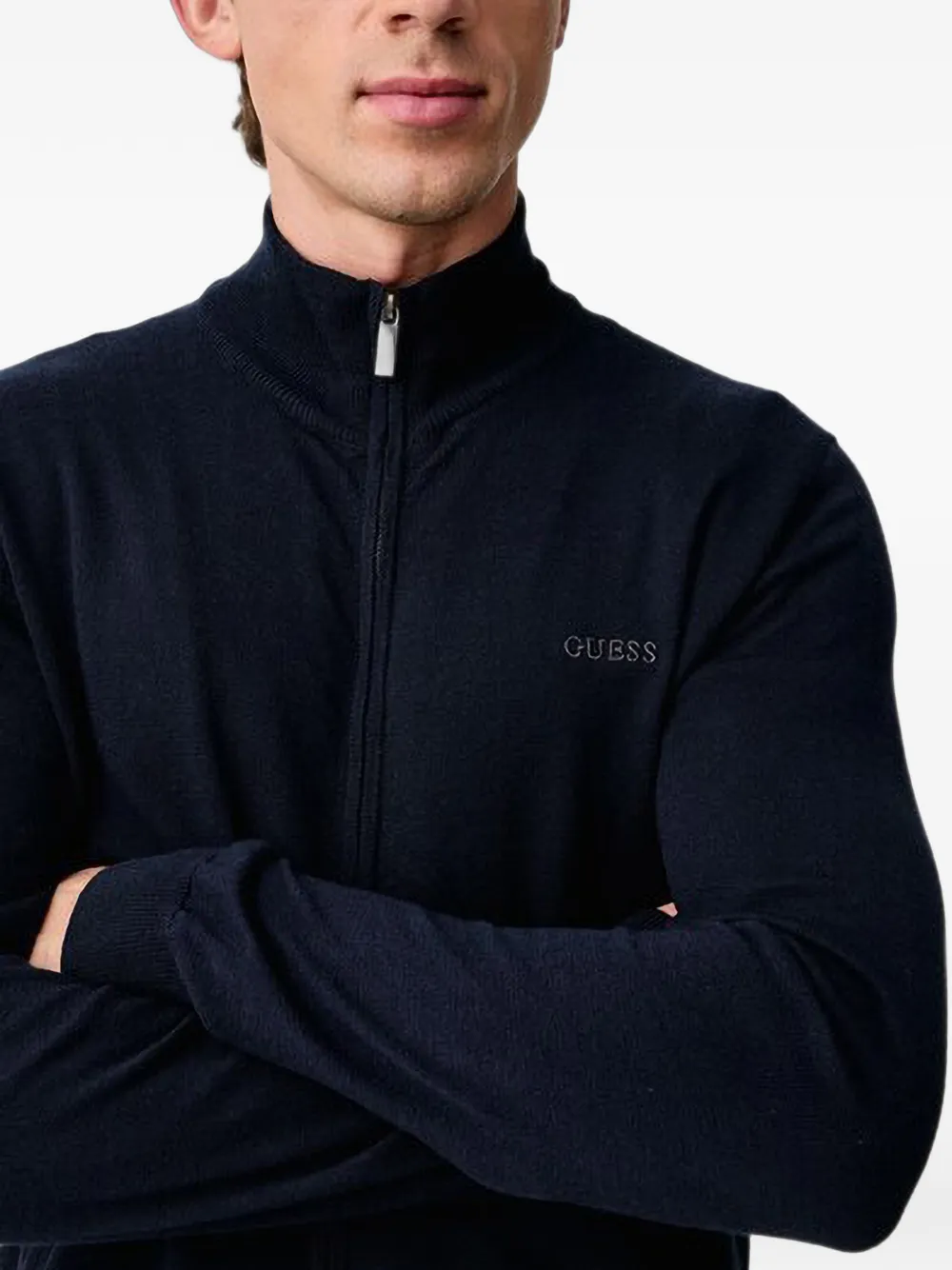 GUESS USA Vest met geborduurd logo Blauw