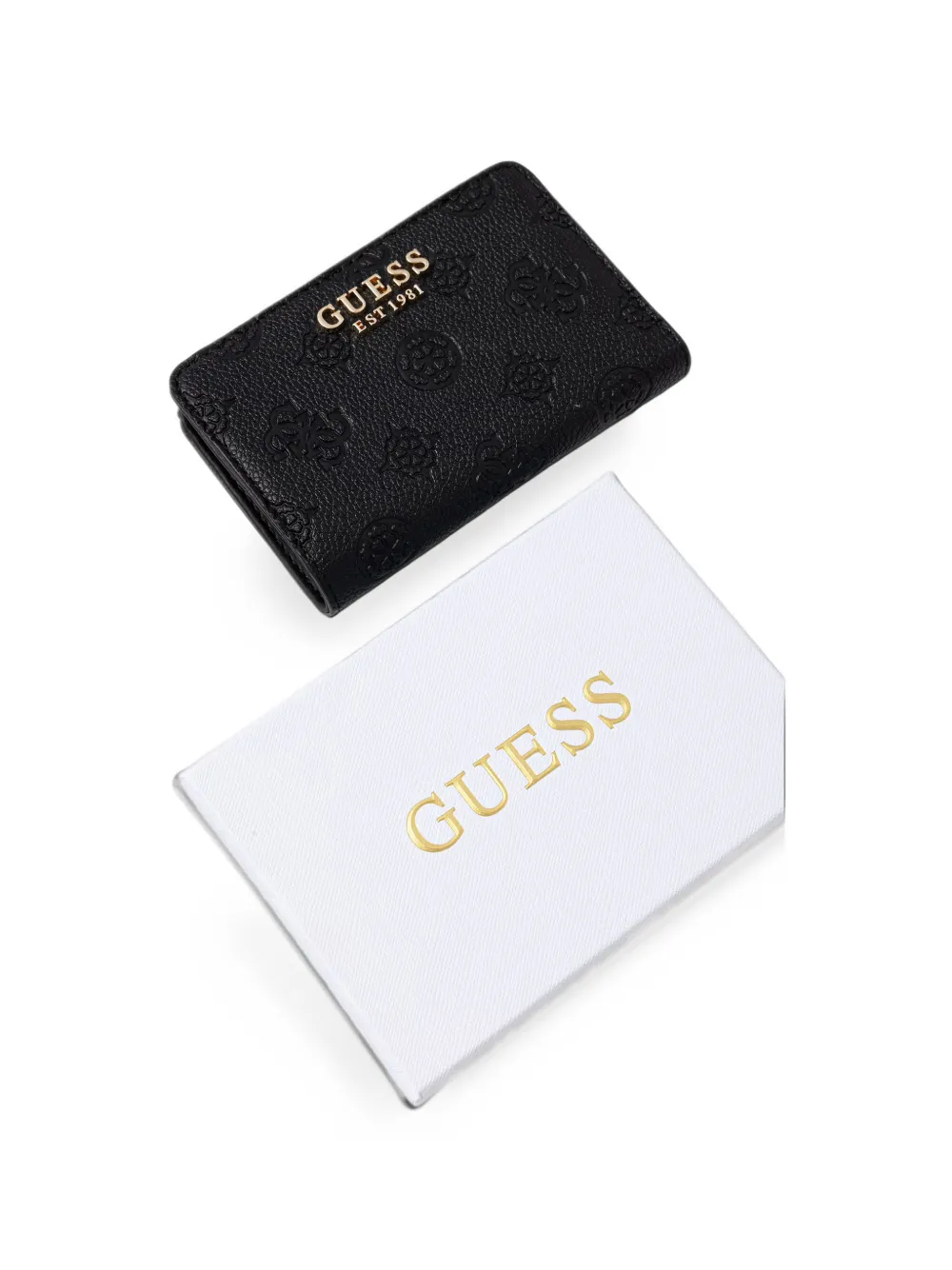 GUESS USA logo-embossed zip-around wallet Zwart