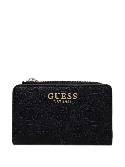 GUESS USA logo-embossed zip-around wallet