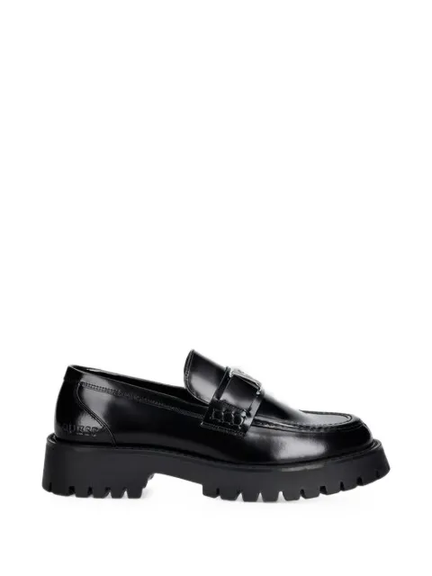 GUESS USA logo-plaque lug-sole loafers