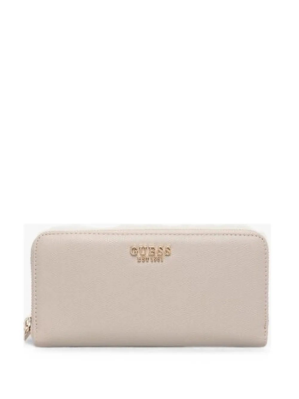 GUESS USA Amorette logo-plaque zip-around wallet - Toni neutri