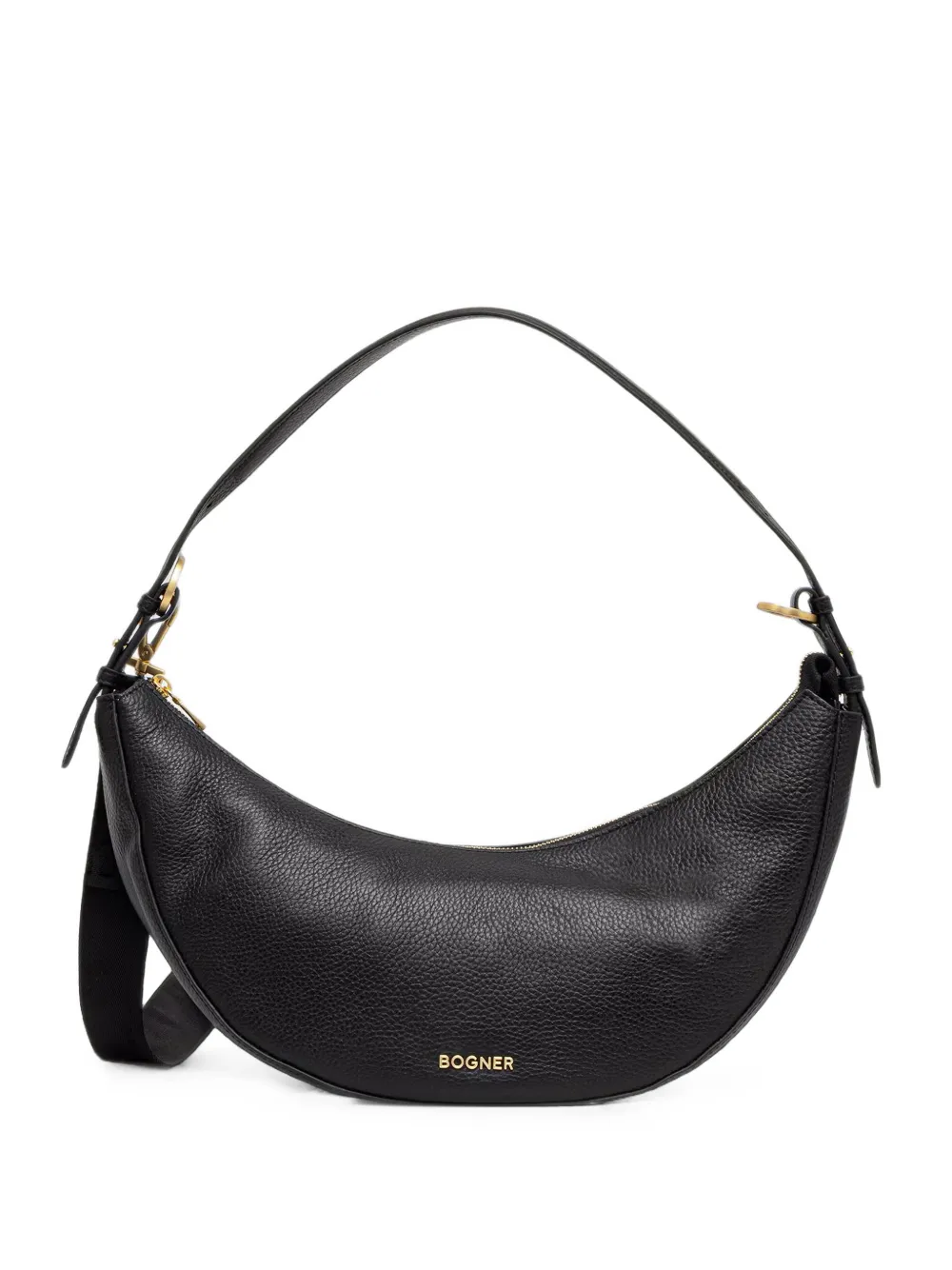 BOGNER Wallis Kyla grained-leather crescent shoulder bag