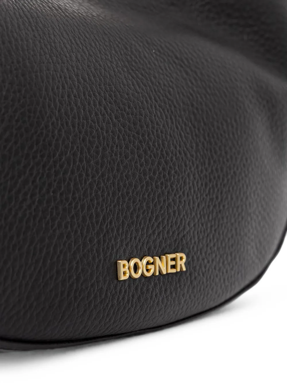 BOGNER Wallis Kyla grained-leather crescent shoulder bag Zwart
