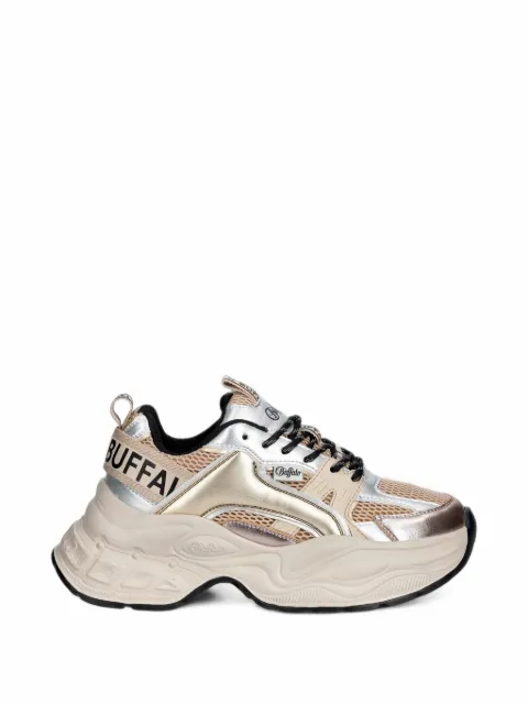 Buffalo Yuno metallic chunky-sole sneakers