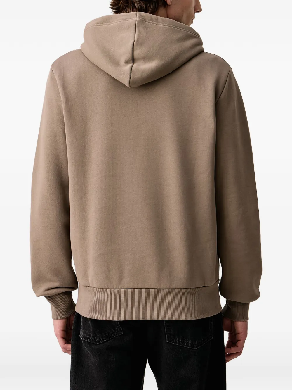 BOGNER FIRE+ICE Covell hoodie met logoprint en trekkoord Bruin