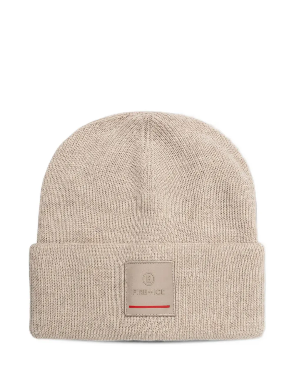 BOGNER FIRE+ICE Tarek logo-patch beanie hat - Toni neutri