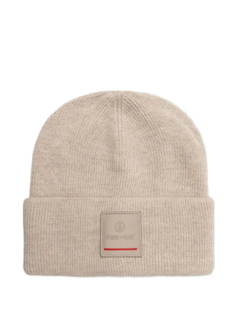 BOGNER FIRE+ICE Tarek logo-patch beanie hat