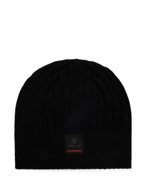 BOGNER FIRE+ICE Eastan logo-patch beanie hat