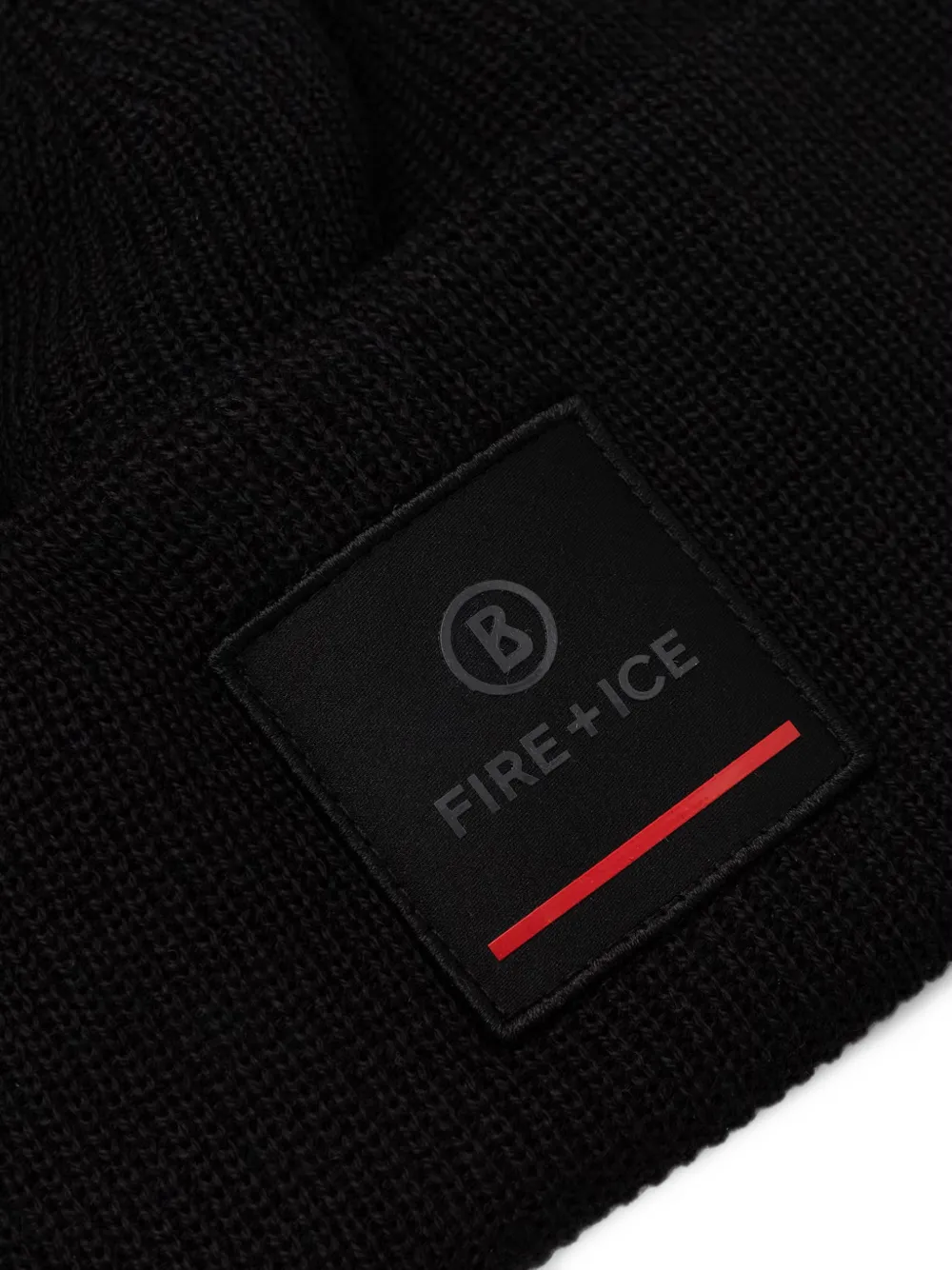 BOGNER FIRE+ICE Tarek muts met logo-patch Zwart