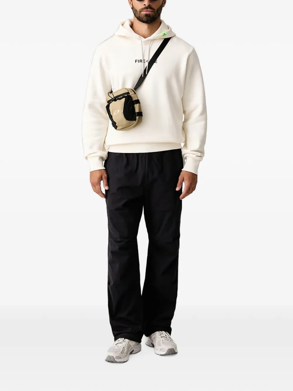 BOGNER FIRE+ICE Covell hoodie met logoprint Wit