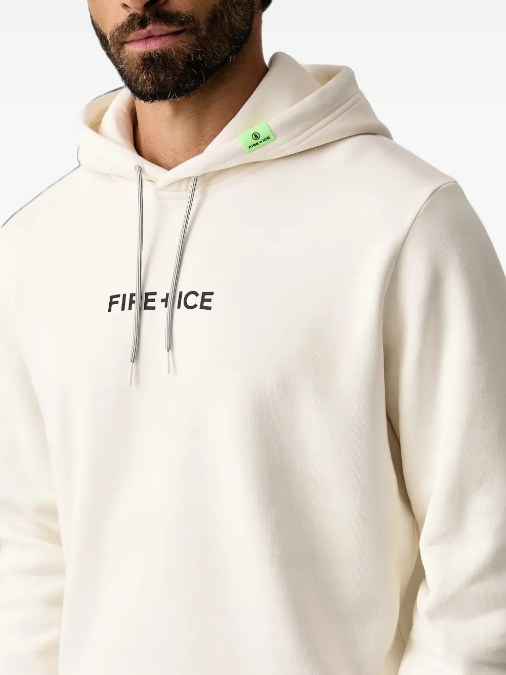 BOGNER FIRE+ICE Covell hoodie met logoprint Wit