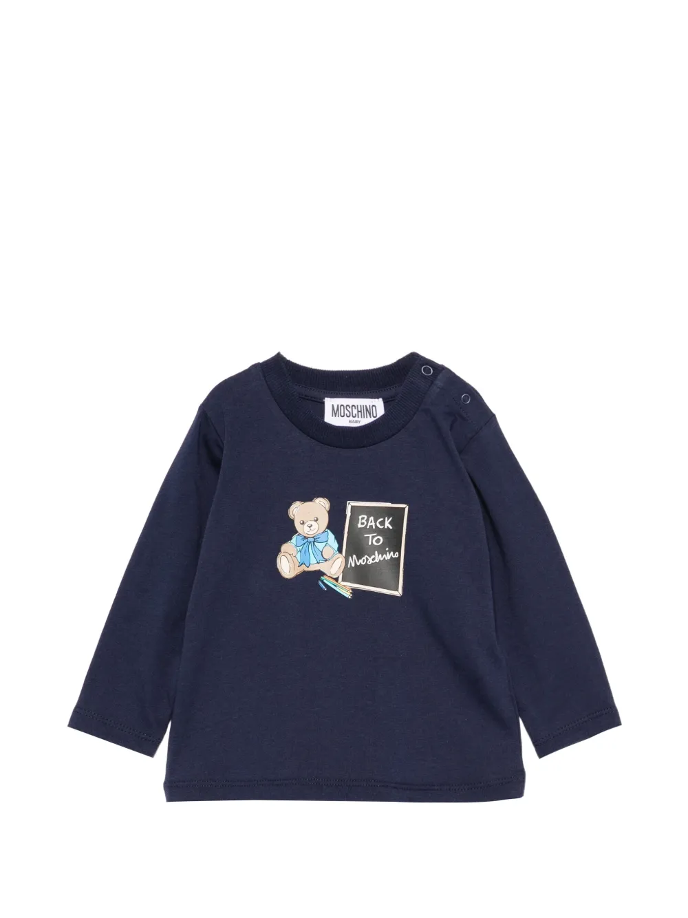 Moschino Kids long-sleeve T-shirt - Blu
