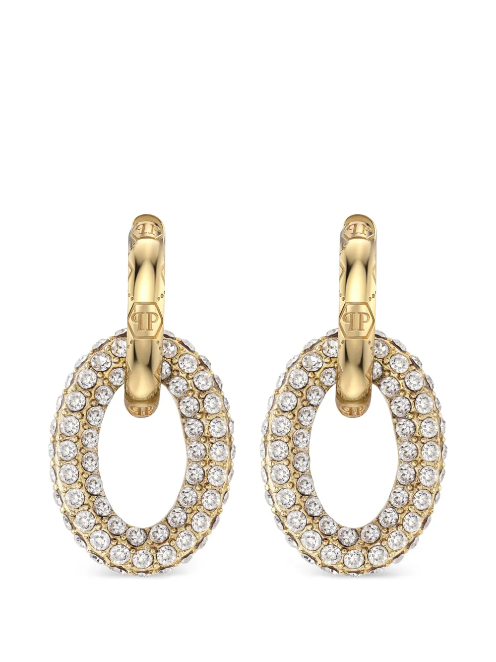 Philipp Plein boucles d’oreilles Plein Eternal serties de cristaux Philipp Plein boucles d’oreilles Plein Eternal serties de cristaux