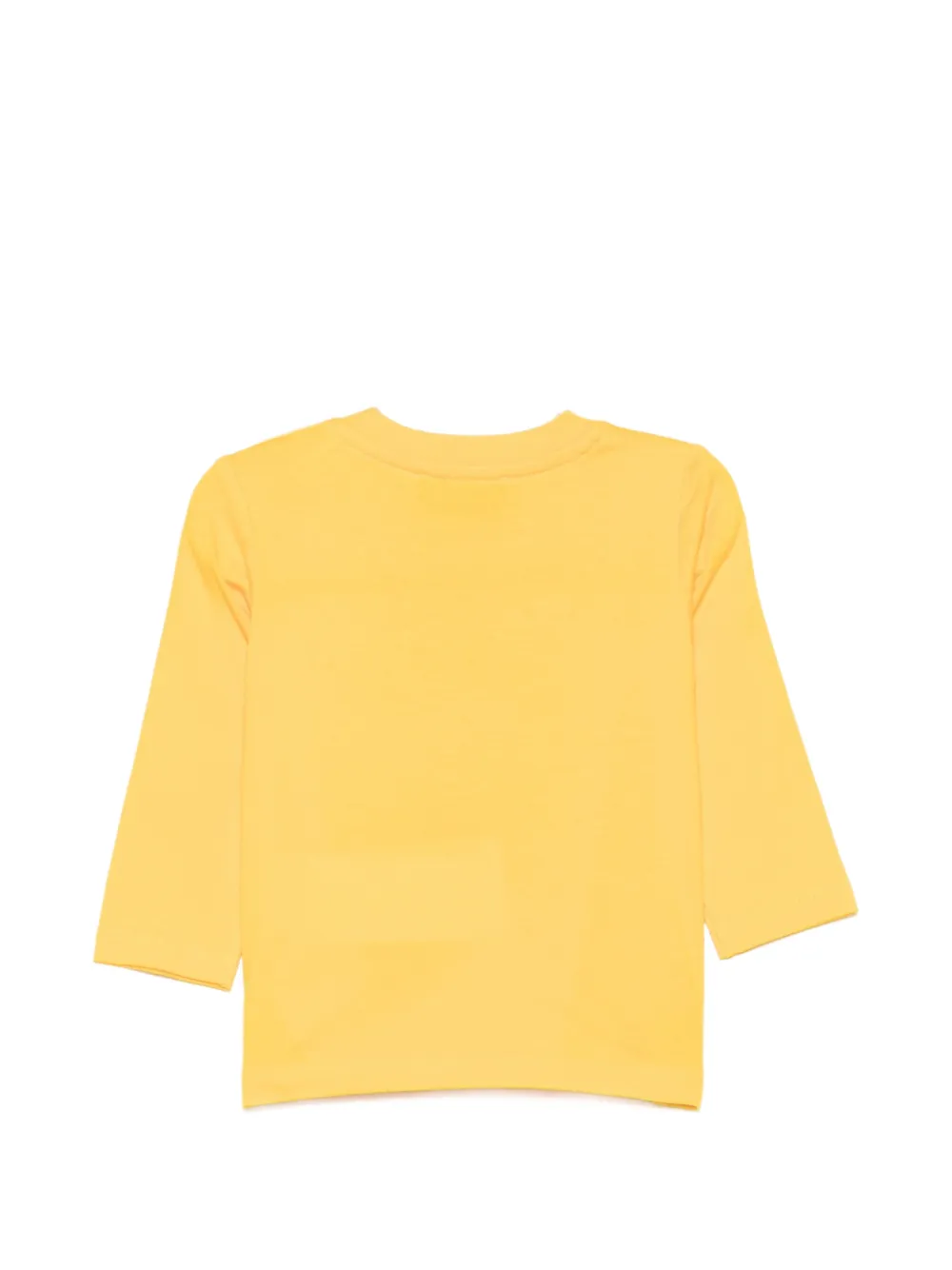 Moschino Kids T-shirt met popcornprint en lange mouwen Geel