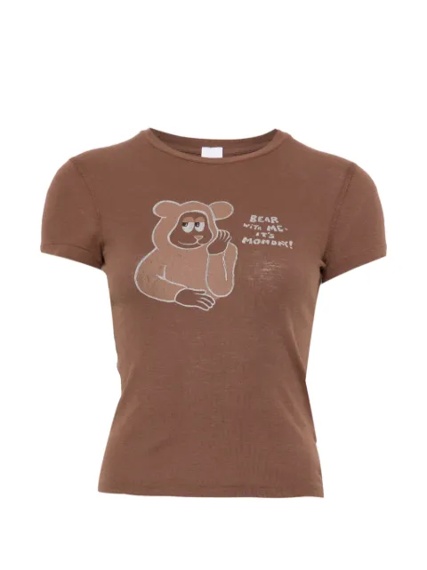 RE/DONE 90s Baby Tee Monday graphic-print T-shirt