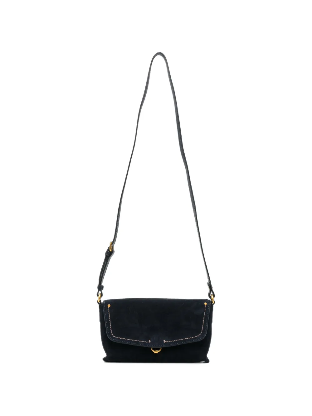 GIANNI CHIARINI sac à bandoulière Eugenia en daim - Bleu