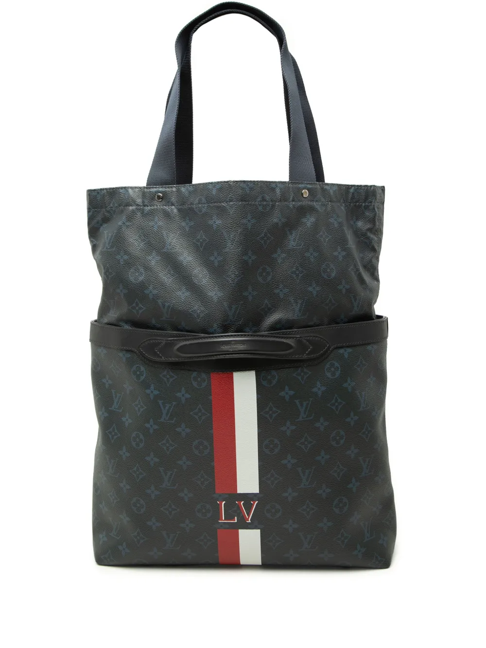 Louis Vuitton Pre-Owned 2016 Monogram Cobalt Stripe Ultralight Bag travel bag - Nero