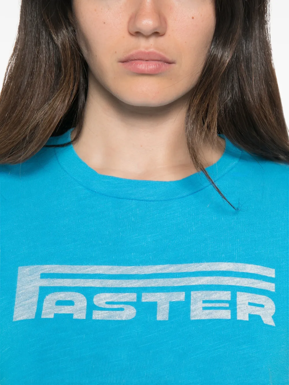 MOTHER The Sinful T-shirt met print Blauw