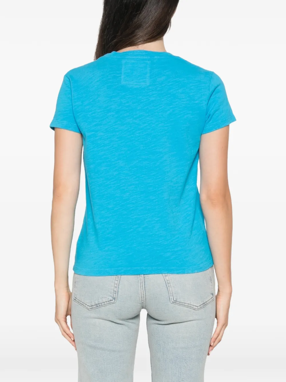 MOTHER The Sinful T-shirt met print Blauw