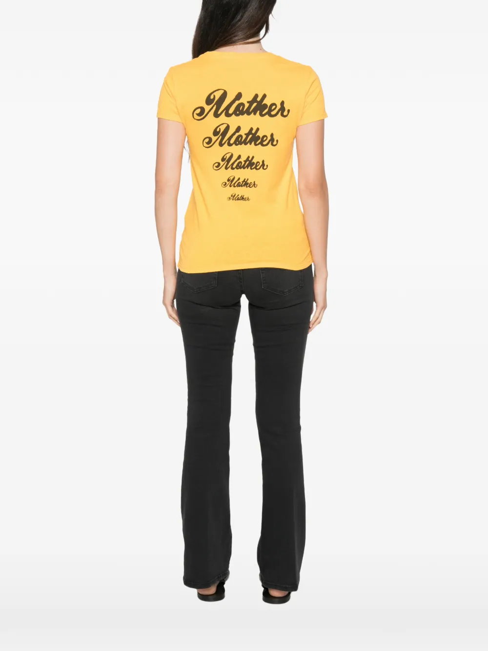 MOTHER The Lil Goodie T-shirt met grafische print Geel