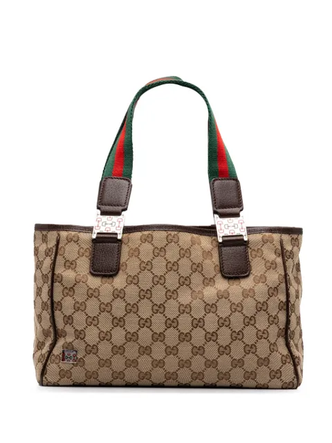 Gucci Pre-Owned 2000-2015 GG Canvas Web Horsebit tote bag