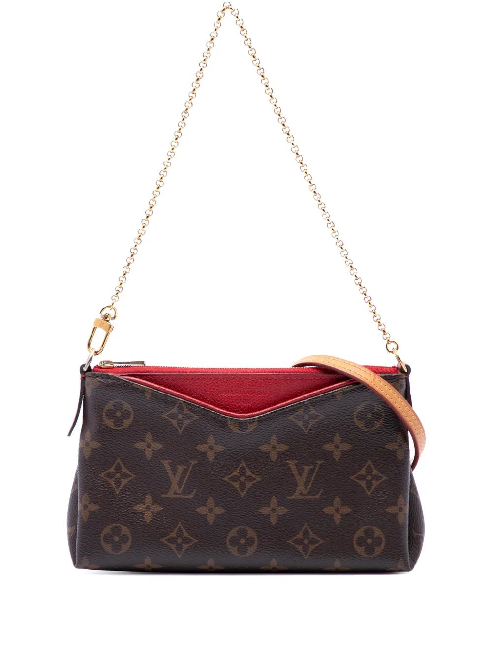 Louis Vuitton Pre-Owned 2017 Monogram Pallas Clutch - Braun