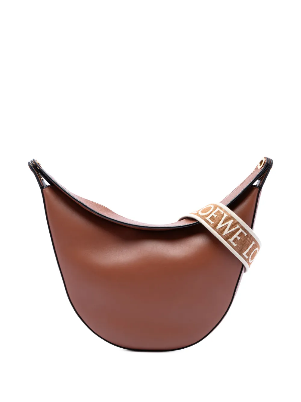 Loewe Pre-Owned 2021 Small Leather Luna hobo bag - Marrone