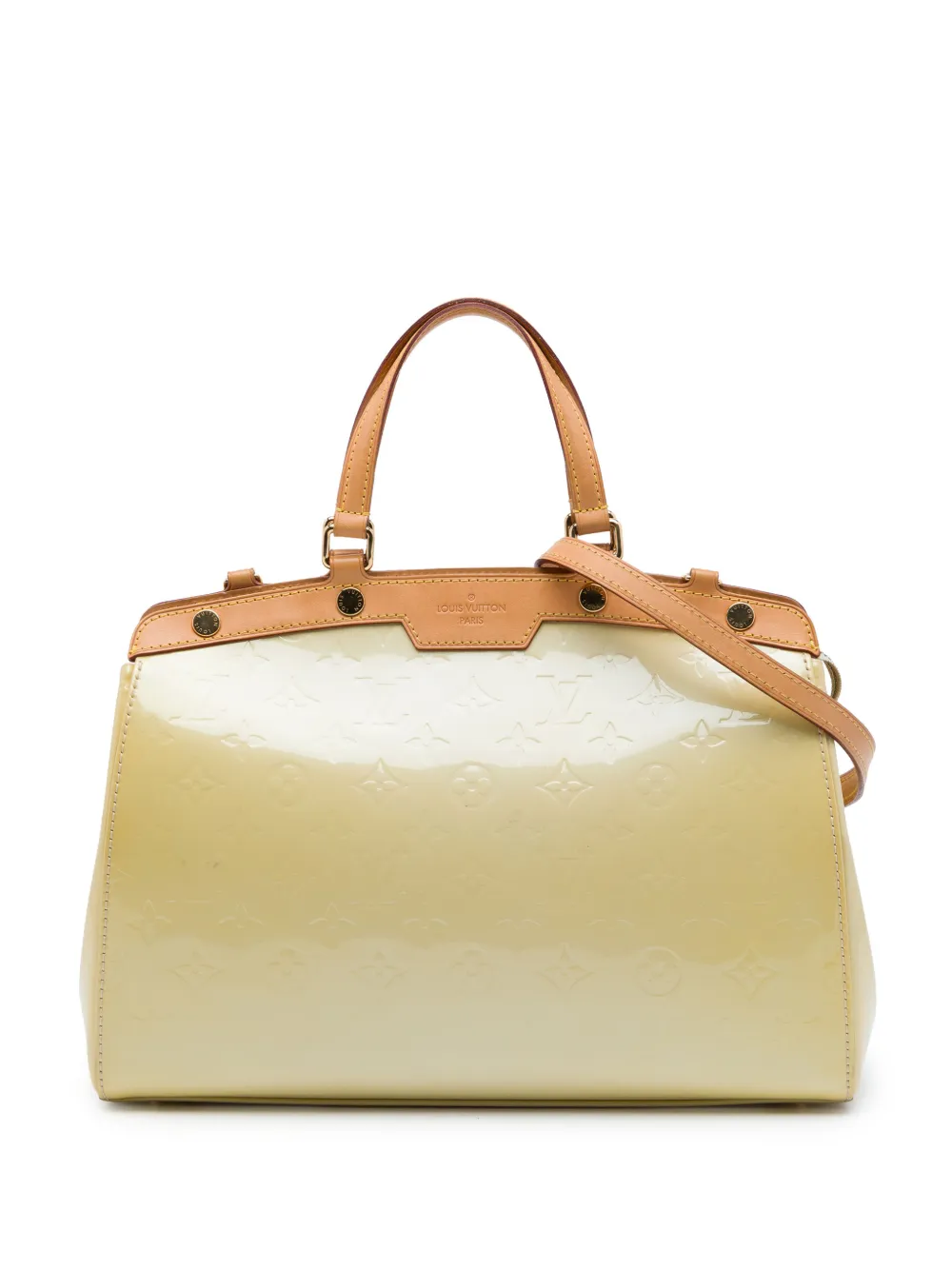 Louis Vuitton Pre-Owned 2011 Monogram Vernis Brea MM satchel - Bianco