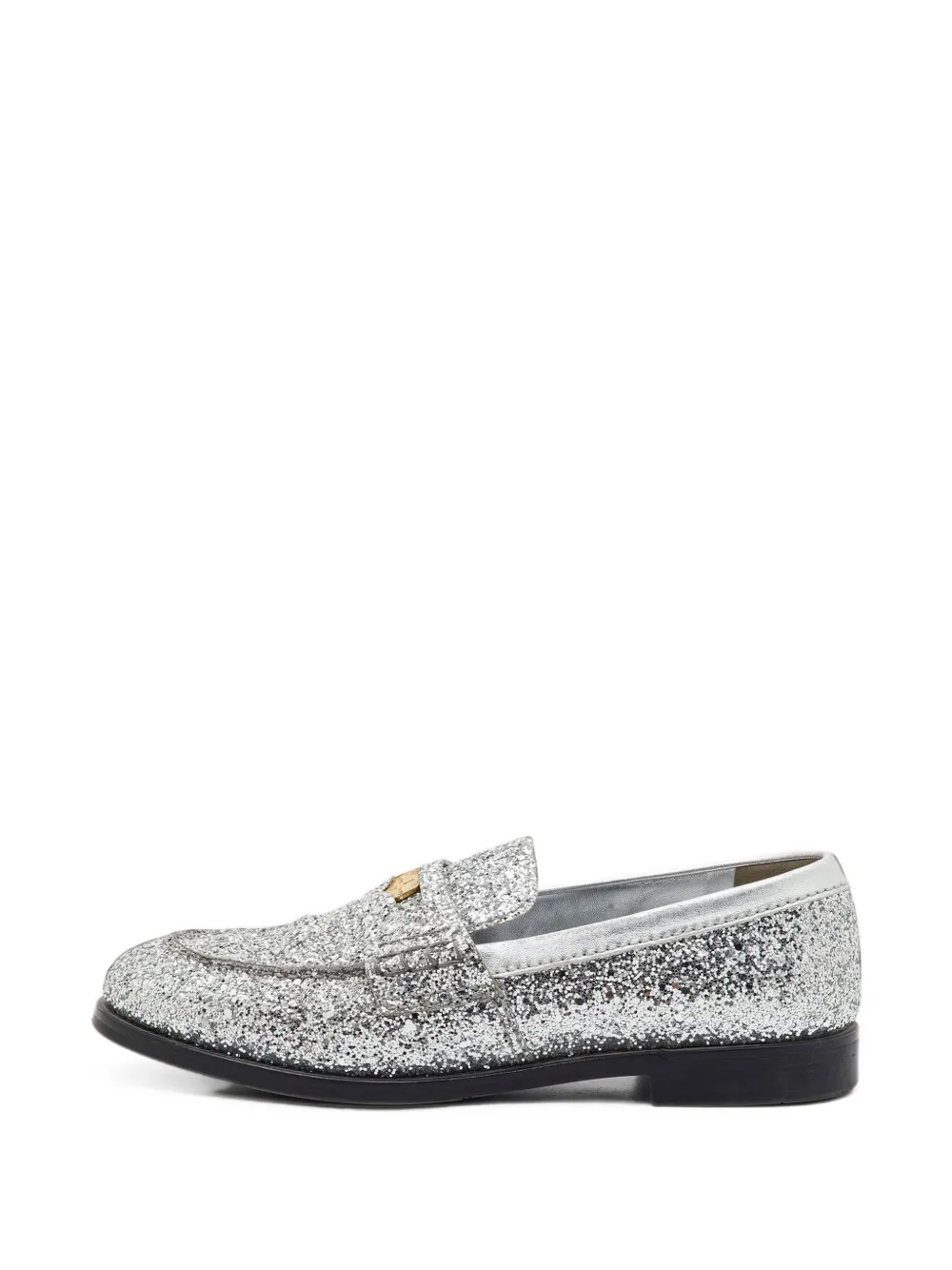 Miu Miu Pre-Owned mocassins à sequins - Argent Miu Miu Pre-Owned mocassins à sequins - Argent