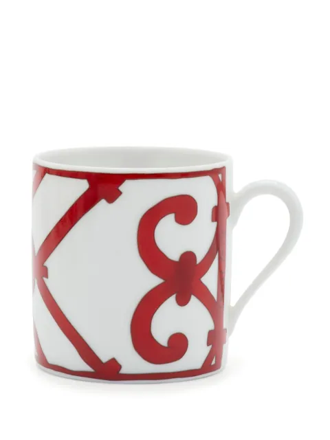 Hermès Pre-Owned Balcon du Guadalquivir coffee cup and saucer (set of six)