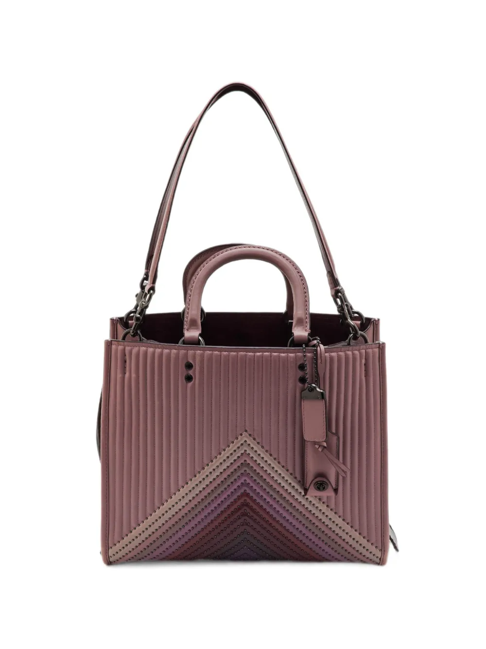 Coach Vintage sac à main 25 Rogue 1941 en cuir matelassé - Rose Coach Vintage sac à main 25 Rogue 1941 en cuir matelassé - Rose