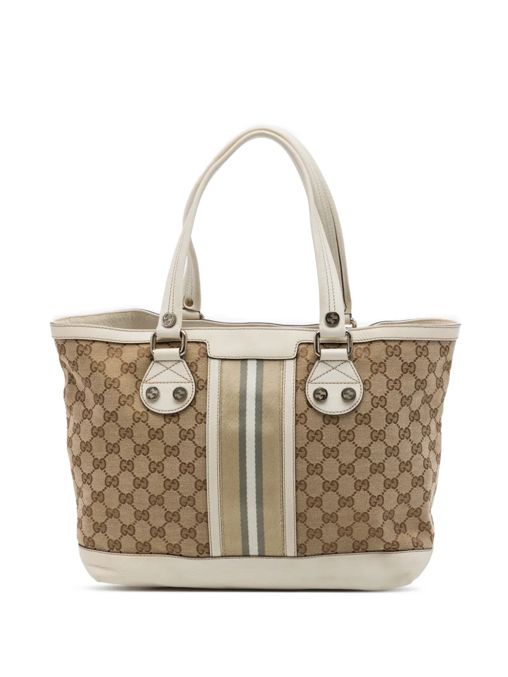 Gucci Pre-Owned 2016-2026 Small GG Canvas Web Libeccio Sunset tote bag - Toni neutri
