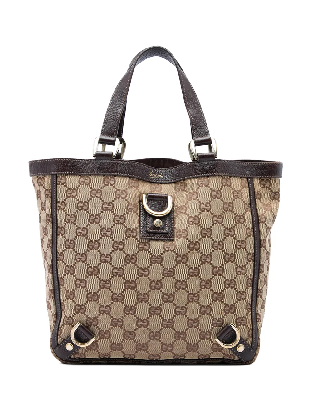 Gucci Pre-Owned 2000-2015 Abbey D Ring Tote Bag aus GG Canvas - Nude