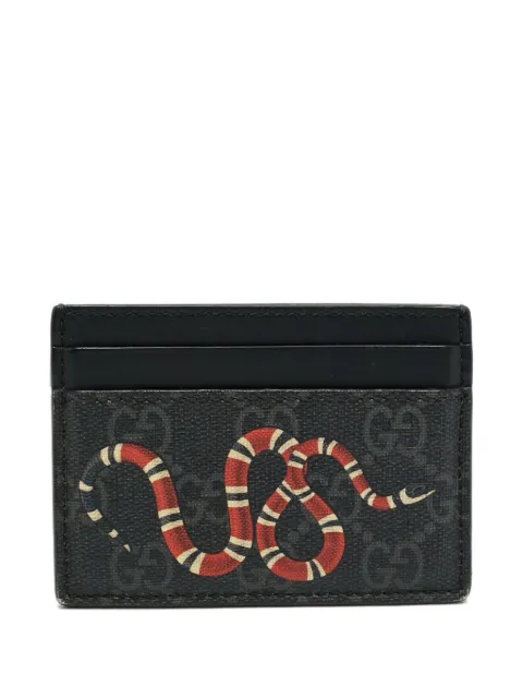 Gucci Pre-Owned Kingsnake GG Supreme card holder