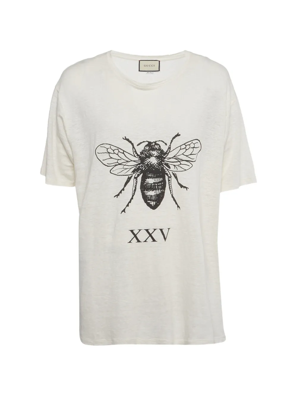 Gucci Pre-Owned t-shirt Bee XXV à effet usé - Tons neutres