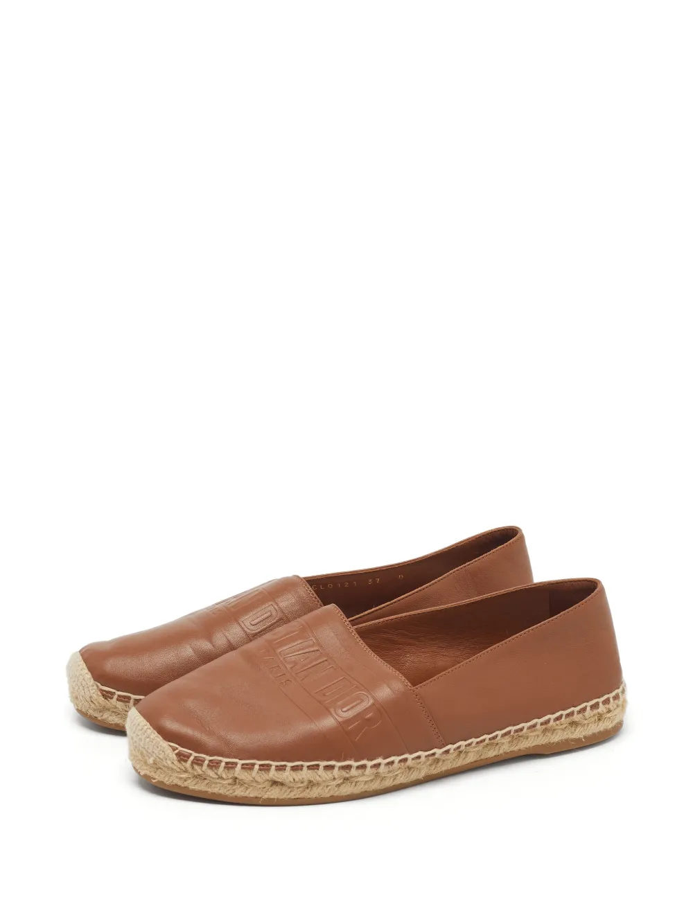 Christian Dior Pre-Owned espadrilles Granville en cuir - Marron Christian Dior Pre-Owned espadrilles Granville en cuir - Marron
