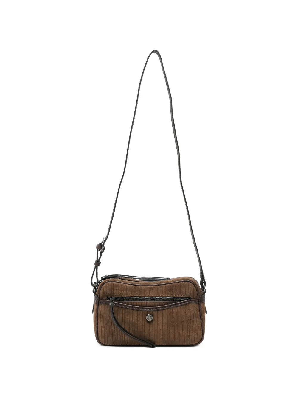 GIANNI CHIARINI Borsa a spalla Cora con zip - Marrone