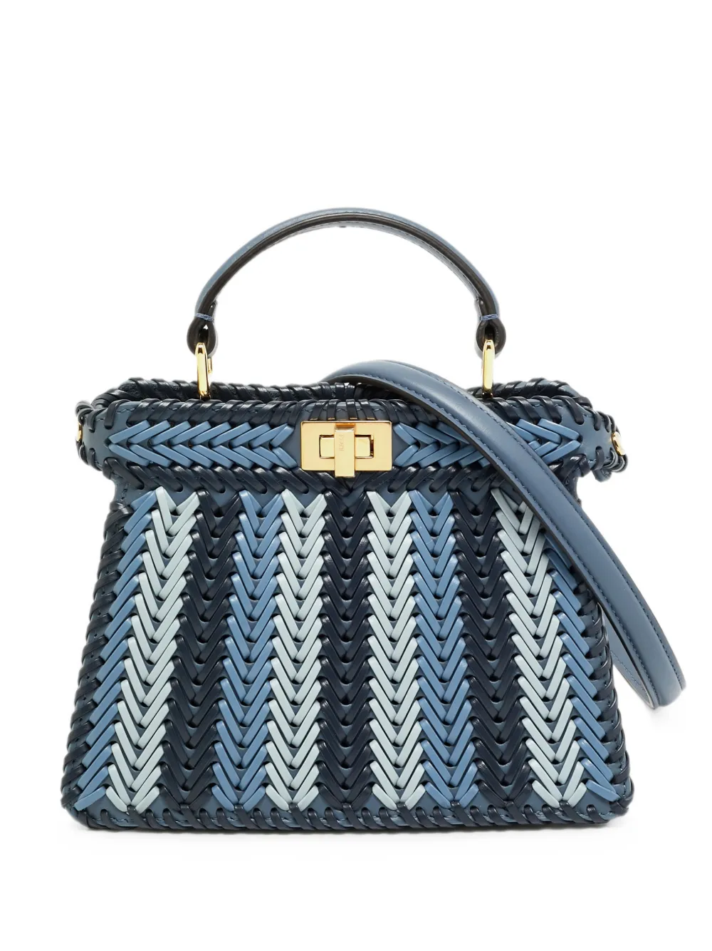 Fendi Pre-Owned sac à main Petite Peekaboo ISeeU (2025) - Bleu